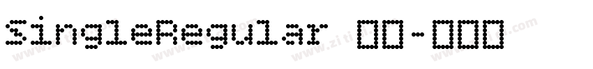 SingleRegular 字体字体转换